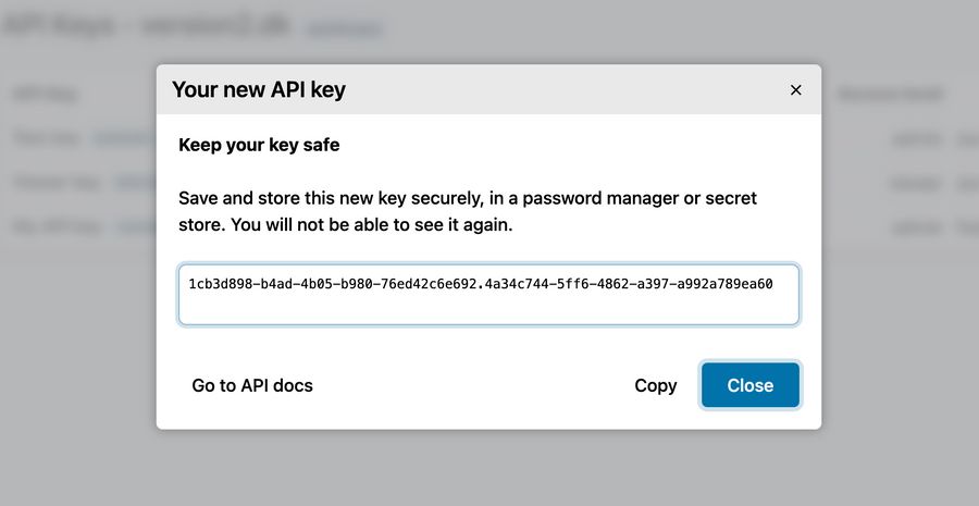The actual API key