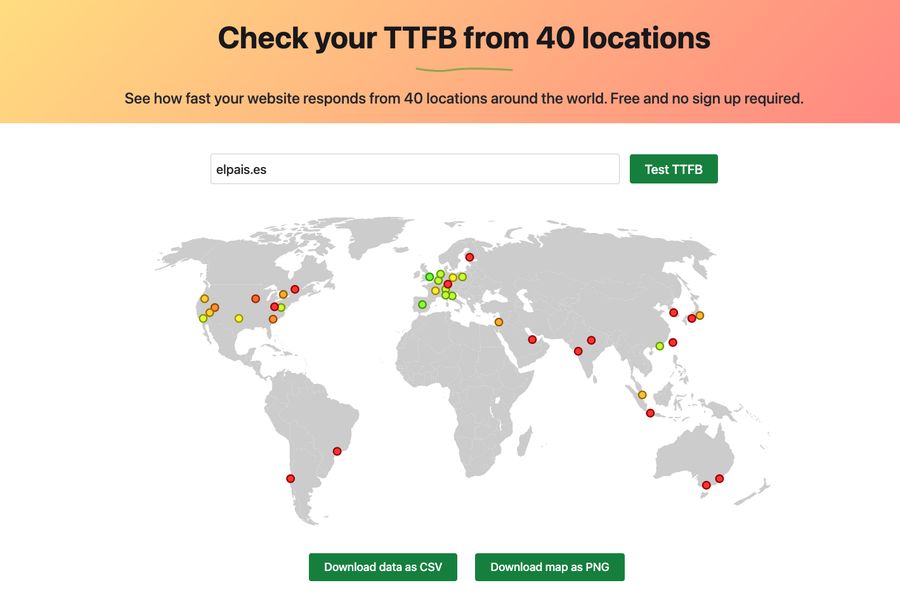 Announcing the free global TTFB testing tool - Measure your site speed from 40 locations worldwide