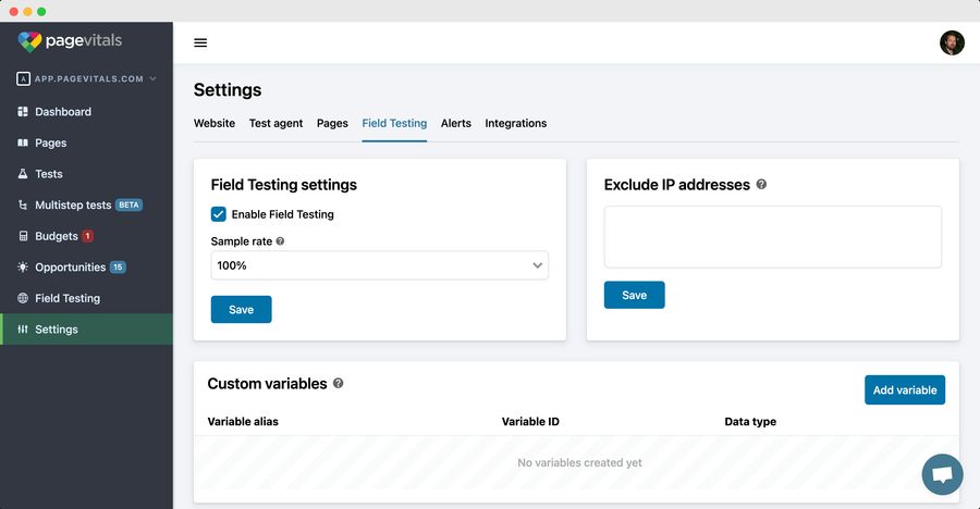 Custom Variables