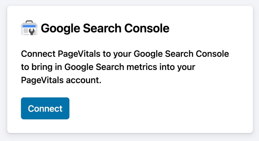 Google Search Console integration